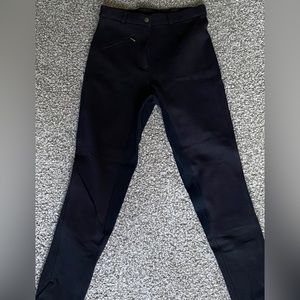 Women’s Clarino Suede Full Seat Breeches Black Size 28